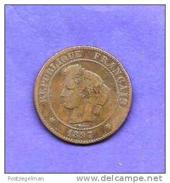 FRANCE 1897,  Circulated Coin VF, 5 Centimes  , C90.165 - Other & Unclassified