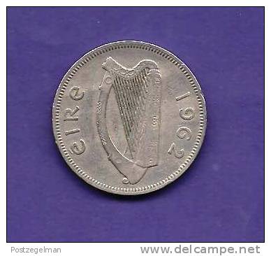 IRELAND 1962,  Circulated Coin XF, 2 Florin, Copper Nickel KM 15A C90.174 - Ierland