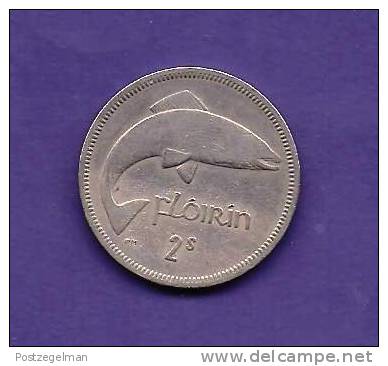 IRELAND 1962,  Circulated Coin XF, 2 Florin, Copper Nickel KM 15A C90.174 - Ierland