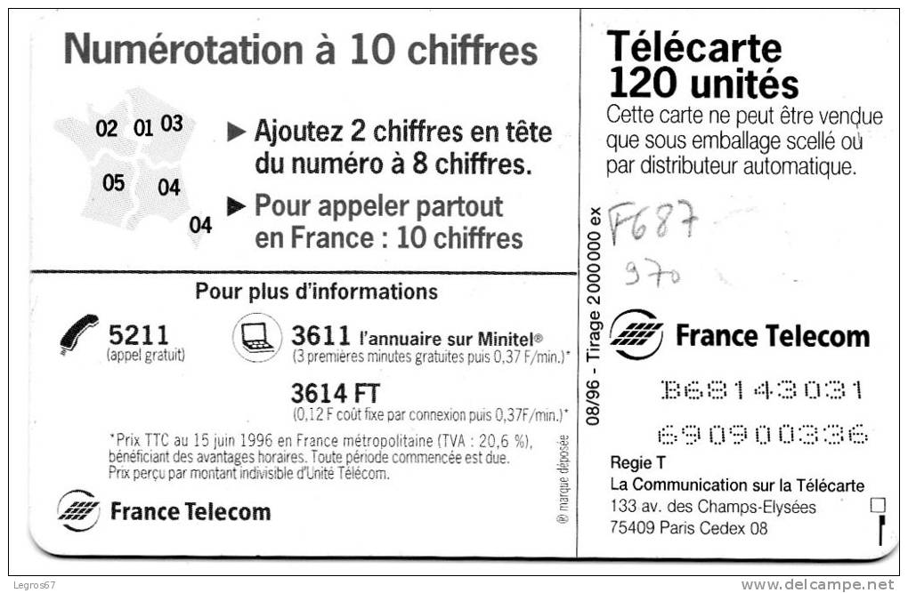 F 687970	N.D.C. LA RONDE DES 2 CHIFFRES - 1996