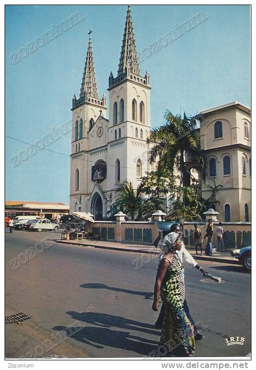 TOGO LOME, Cathedral - Vintage Old Photo Postcard - Togo