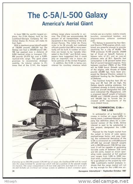 Magazine AEROSPACE INTERNATIONAL - SEPTEMBER / OCTOBER 1967 - Avion CONCORDE - Hélicoptère     (3255) - Luchtvaart