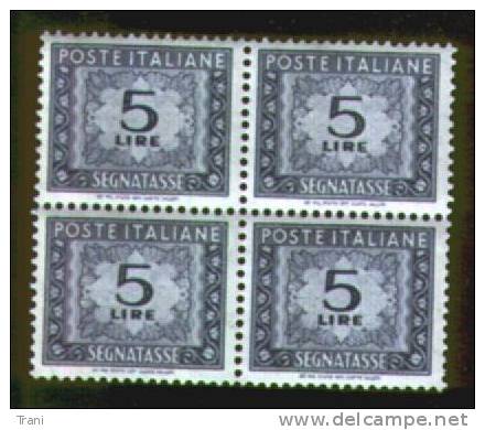 SEGNATASSE - STELLA - 1955-84 - Lire 5 .- - Taxe