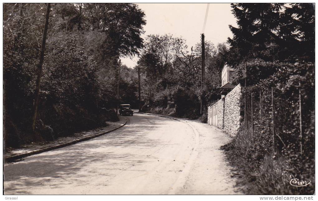 CPSM CHANTELOUP LES VIGNES 78 LES TOURNANTS DE LA COTE  AUTO 1952 - Chanteloup Les Vignes