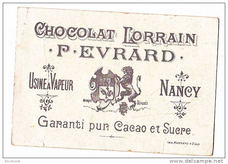 Chromo Chocolat Lorrain P EVRARD Usine A Vapeur NANCY église Et Neige - Autres & Non Classés