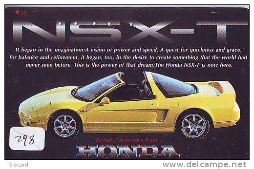 HONDA * Télécarte JAPON VOITURE (298) Phonecard JAPAN *  Telefonkarte * AUTO * CAR * WAGEN *  NSX-T - Voitures