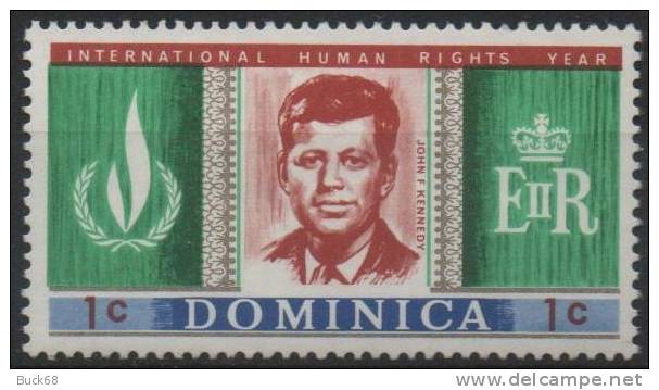 DOMINIQUE DOMINICA 201 ** MNH John F. KENNEDY USA Président Etats-Unis United States - Dominica (1978-...)