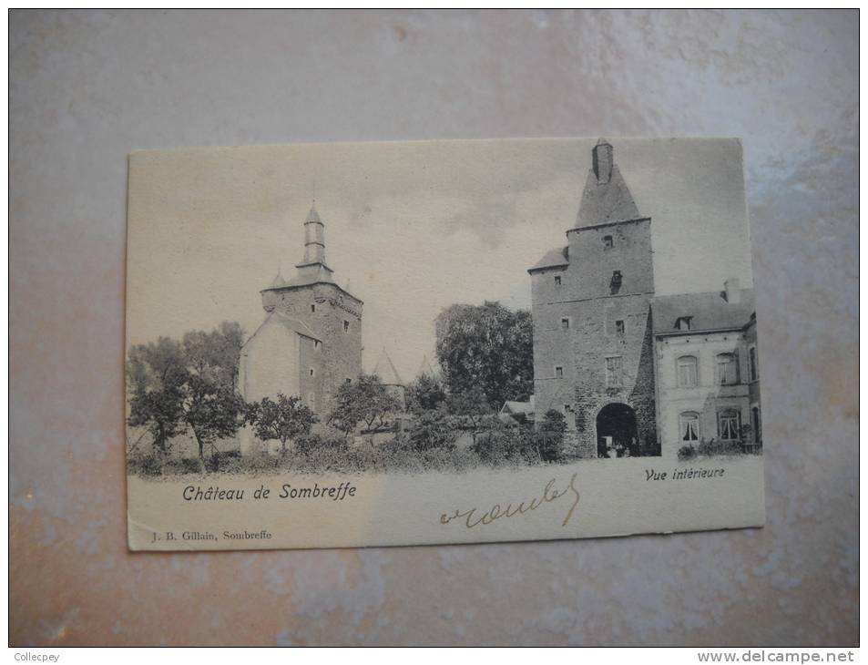 CPA SOMBREFFE Château Vue Intérieure - Précurseur - BELGIQUE - Sombreffe