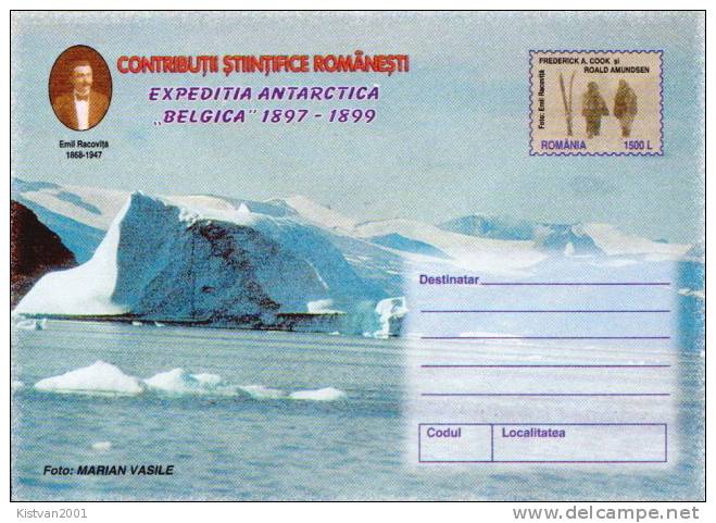 Romania 9 unused postal stationeries, Antarctic expedition