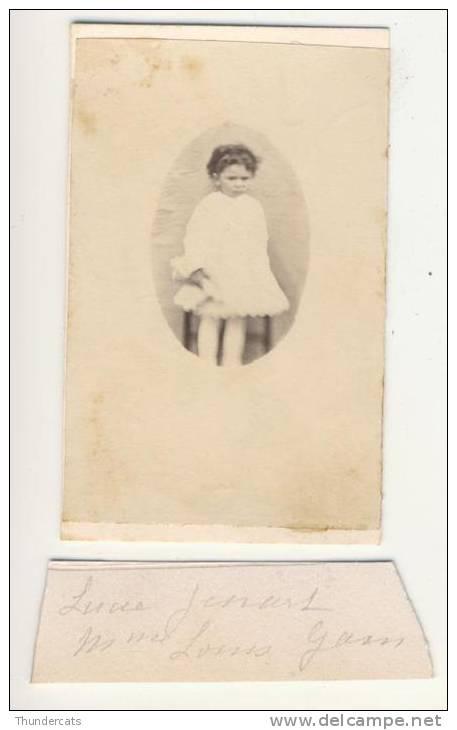 RARE PHOTO CDV CARTE DE VISITE  +/- 1870 Photogrape Anonyme  -voir Nom Du Personne - Anciennes (Av. 1900)