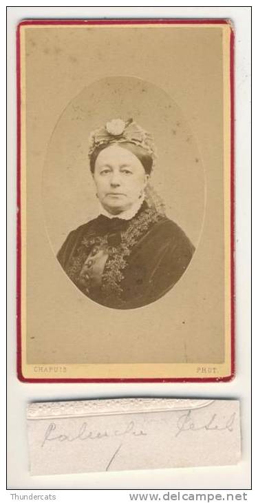 RARE PHOTO CDV CARTE DE VISITE  +/- 1870 Photogrape Hapuis Hainaut  -voir Nom Du Personne - Anciennes (Av. 1900)