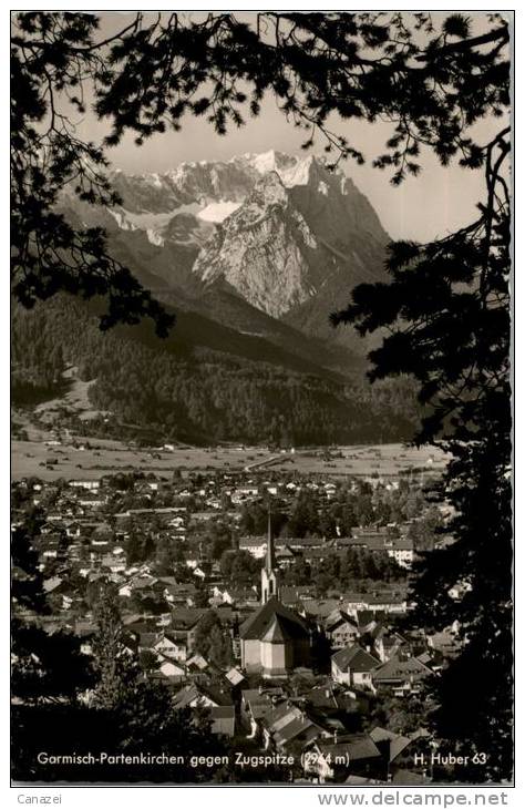 AK Garmisch-Partenkirchen Gg Zugspitze, Gel 1966, Huber 63 - Zugspitze