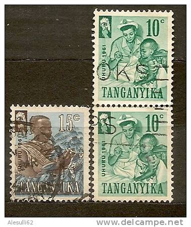 TANGANYKA  Tanzania   N.  42-43/US-   1961 - Lot Lotto - Tanganyika (...-1932)
