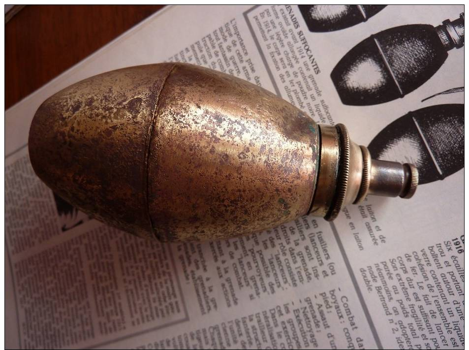Grenade Suffocante 1914 Neutra ! - 1914-18