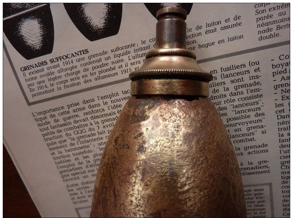Grenade Suffocante 1914 Neutra ! - 1914-18