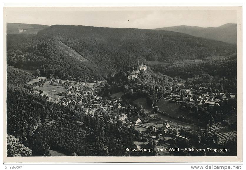 PK-CP Deutschland, Schwarzburg In Thüringer Wald - Blick Vom Trippstein, Ungebraucht, Siehe Bilder! - Saalfeld