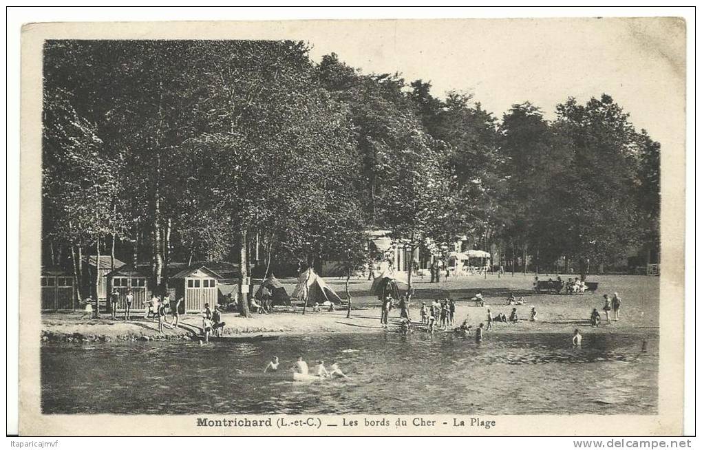 R: Loir Et Cher  :  MONTRICHARD  :  Les  Bords Du Cher  - La  Plage - Montrichard