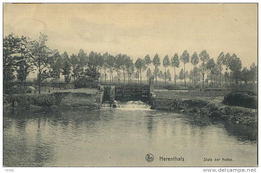 Herentals :   Sluis Der Nethe   (  Geschreven  Met Zegel ) - Herentals