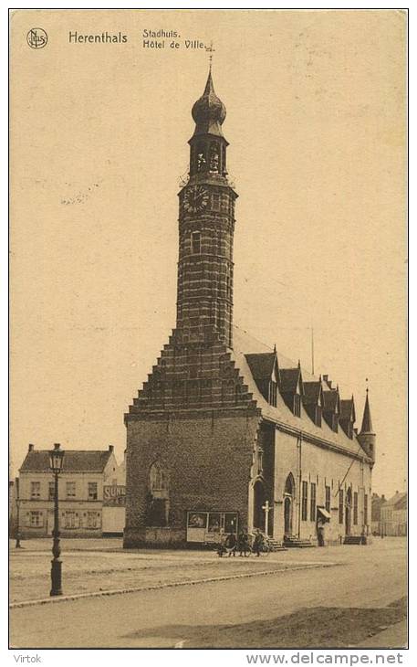 Herentals :    Stadhuis   (  Geschreven  Met Zegel ) - Herentals