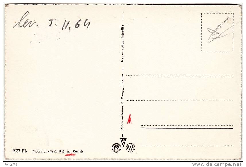 RENENS - VUE AERIENNE - VAUD - Cartolina Campione - Vedi Retro - Formato Piccolo - Renens