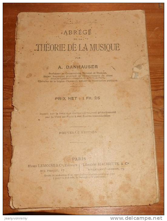 Abrégé De La Théorie De La Musique. Par A. Danhauser. - Musique