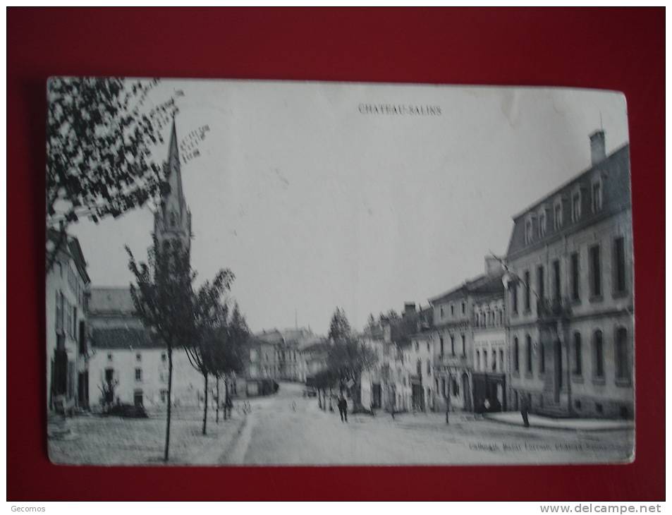 Cpa 57 - CHATEAU SALINS.... (Rue...) - Chateau Salins