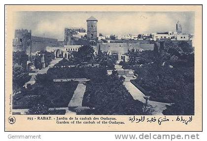 MOROCCO -RABAT-GARDEN OF THE CASBAH OF THE OUDAYAS - Rabat