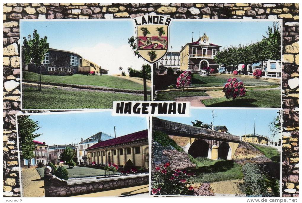 Hagetmau 40 Carte Multi Vue Ecrite En 1967 - Hagetmau