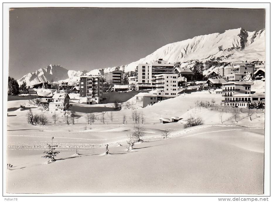 CRANS S. SIERRE - VUE GENERALE ET HAUT DE CRY - Cartolina Campione - Vedi Retro - Sierre