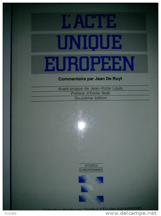 Acte Unique Européen  De 1986 - 18 Anni E Più