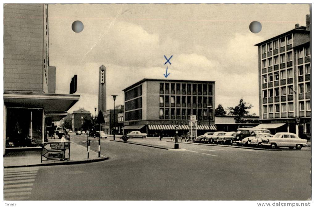 AK Düren, Am Wirteltorplatz, Gel 1961 - Dueren