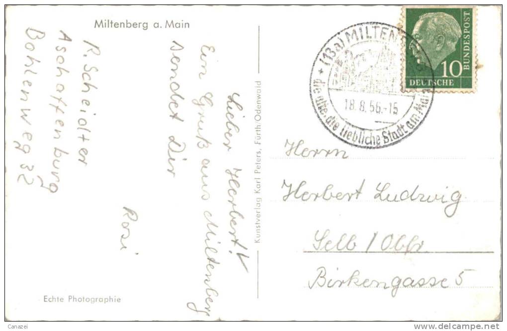 AK Miltenberg, Gel 1956 - Miltenberg A. Main