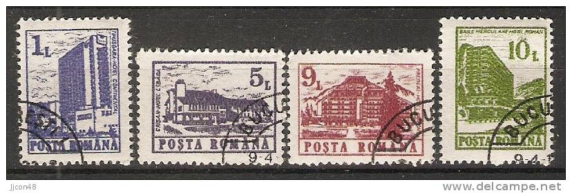 Romania 1991  Hotels  (o) - Used Stamps