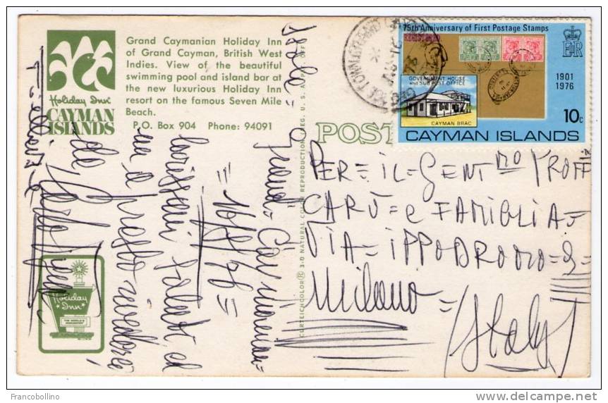 CAYMAN ISLANDS-GRAND CAYMANIAN HOLIDAY INN OF GRAND CAYMAN / THEMATIC STAMP - Cayman (Isole)