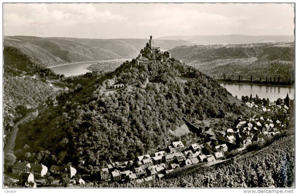 AK Marksburg Bei Braubach, Gel 1956 - Braubach