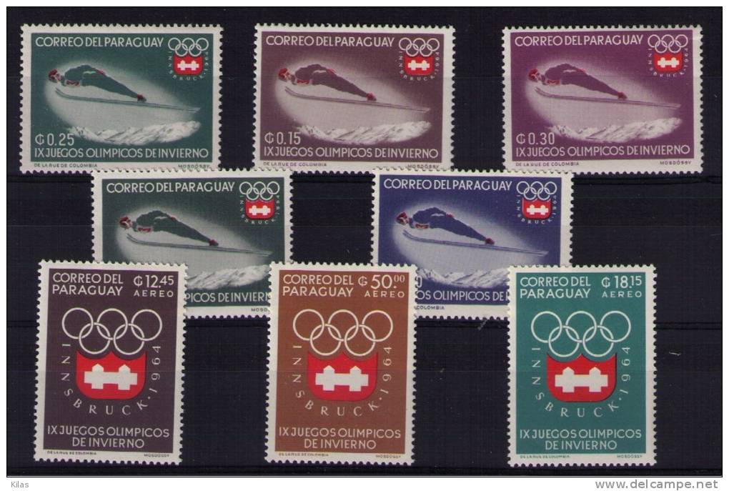 PARAGUAY  Olympic Games - Winter 1964: Innsbruck
