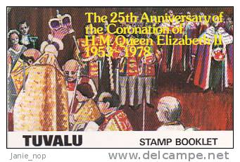 Tuvalu 1978 25th Anniversary Of Coronation Booklet MNH - Tuvalu (fr. Elliceinseln)