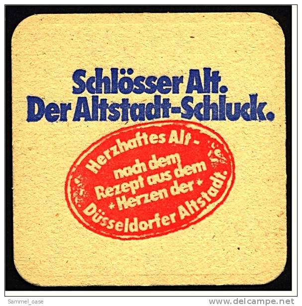 Bierdeckel  ,  Schlösser Alt  ,  Der Altstadt-Schluck Aus Düsseldorf - Sous-bocks