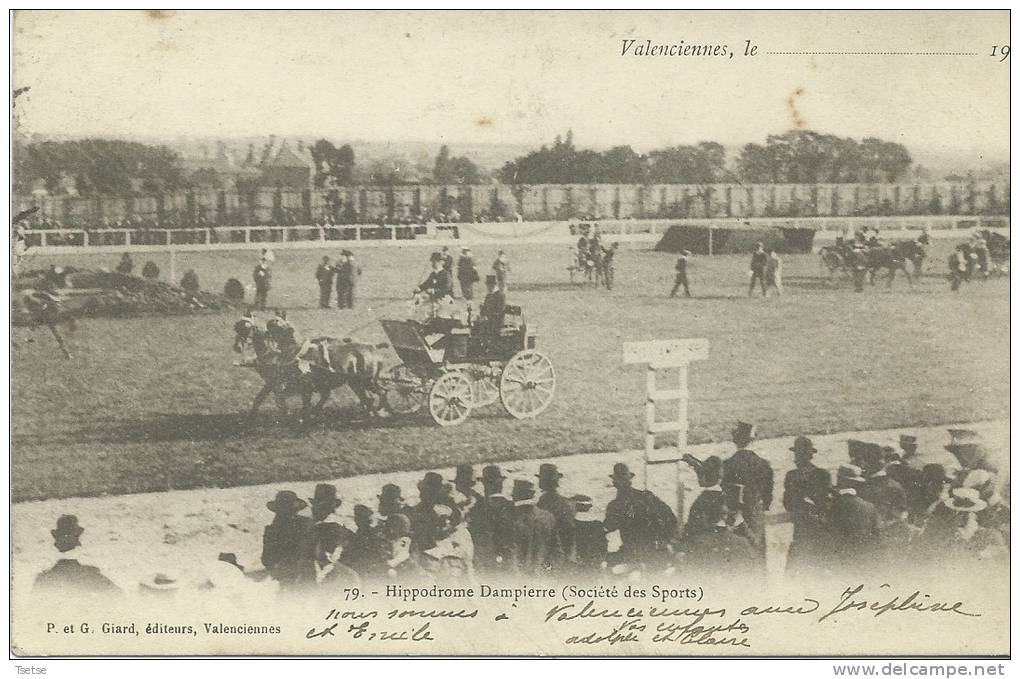 Valenciennes - Hippodrome Dampierre - 1903  ( Voir Verso ) - Valenciennes