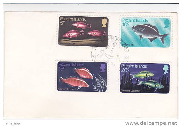 Pitcairn Islands 1970 Fishes FDC - Pitcairninsel