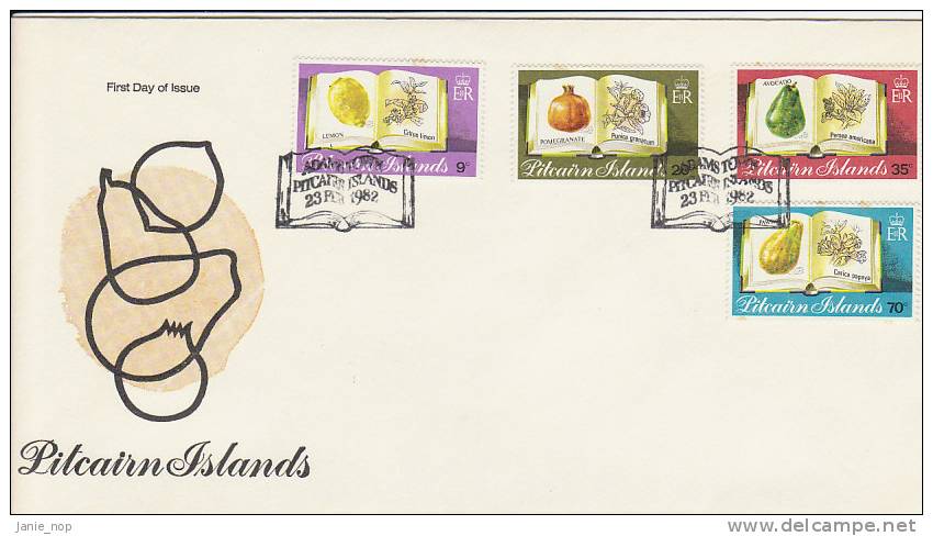 Pitcairn Islands 1982 Fruits FDC - Pitcairninsel