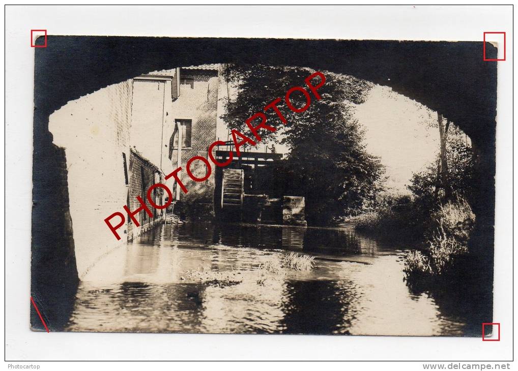 ETIKHOVE-MOULIN A EAU-MOLEN-WASSERMÜHLE-Carte PHOTO Allemande-Guerre 14-18-1WK-Farine-Metier-Flanden-Feldpost- - Maarkedal