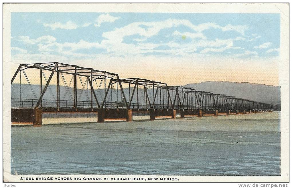 Etr - USA - ALBUQUERQUE - Steel Bridge Across Rio Grande At Albuquerque - Albuquerque