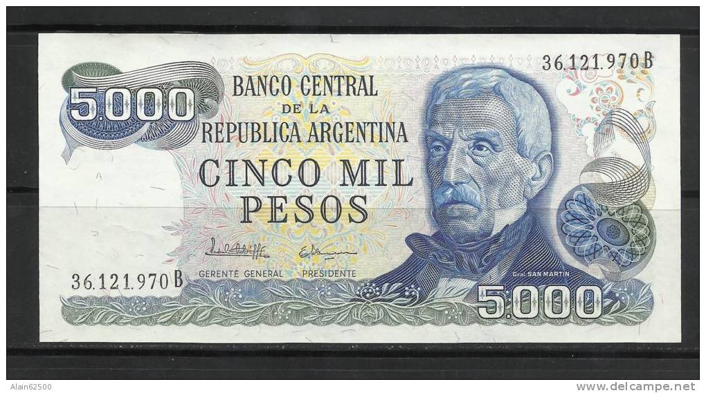 ARGENTINE .  BILLET DE 5000  PESOS . - Argentina