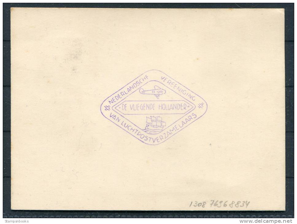 1938 NIEDERLANDE HOLLAND ROTTERDAM DE VLIEGENDE HOLLANDER AIRMAIL - Briefe U. Dokumente