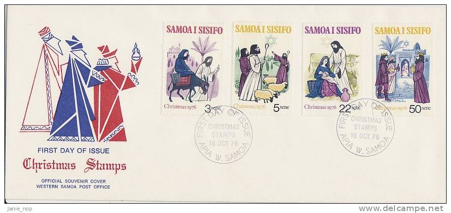 Samoa 1976 Christmas FDC - Samoa (Staat)