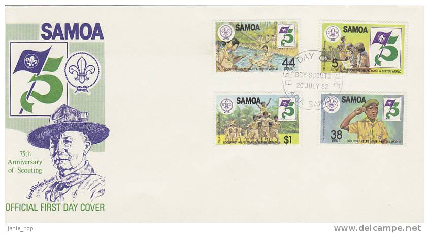 Samoa 1982 75th Anniversary Of Scouting FDC - Samoa (Staat)