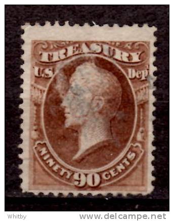 USA 1873 90 Cent Treasury Official Issue #O82 - Officials