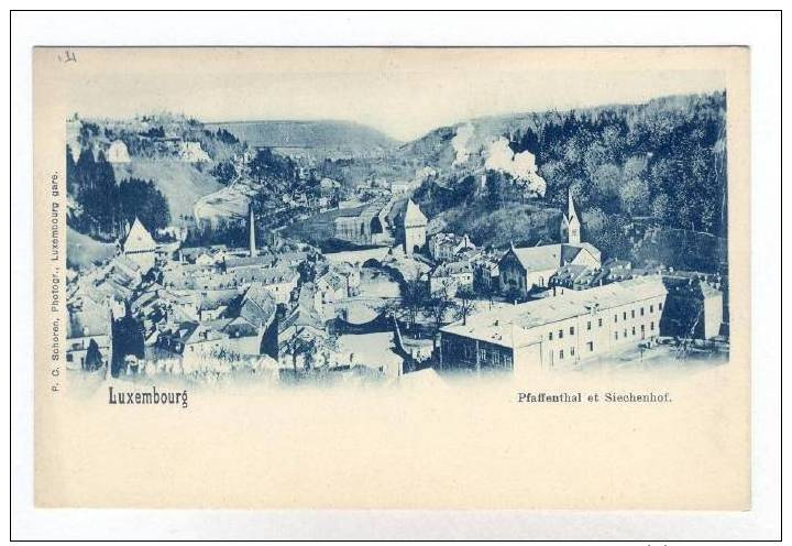 Pfaffenthal Et Siechehof, Luxembourg, 1900-1910s - Luxemburg - Town