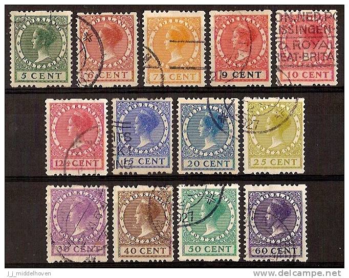 Nederland Netherlands Pays Bas (1925) Tweezijdige Roltanding 6/18 Gestempeld (used, Oblitere) Syncopated - Booklets & Coils